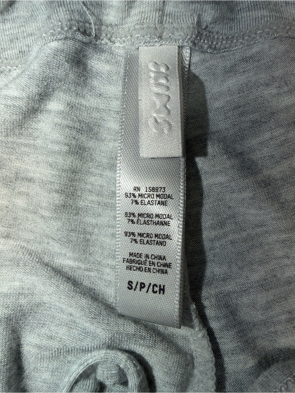SKIMS Soft Lounge Drawstring Pant Heather Gray Wide Leg Loungewear Size Small - Picture 2 of 11